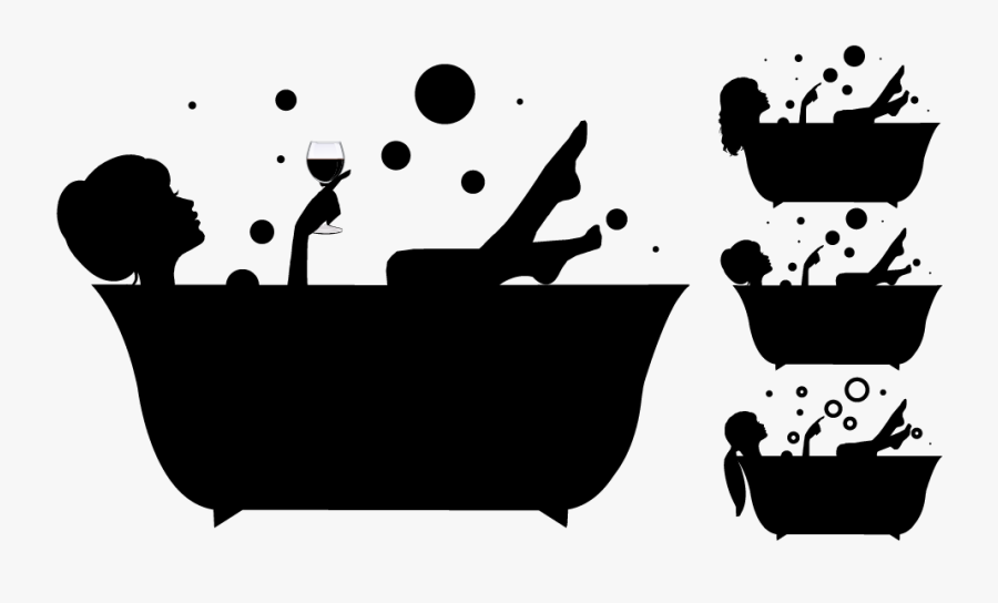 Transparent Clipart Take A Shower - Sticker, Transparent Clipart