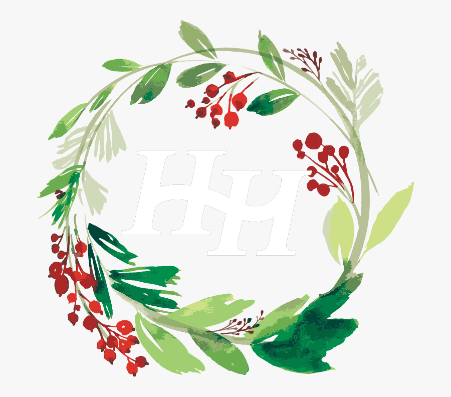 Holly Clipart Holly Bush - Watercolour Painting Christmas Wreath, Transparent Clipart