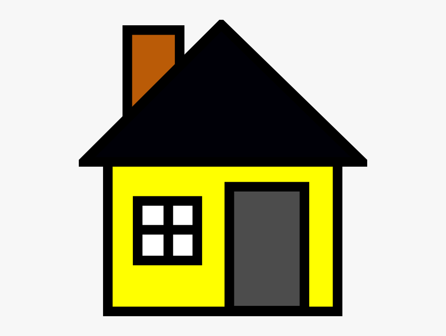 Yellow House 3 Clip Art - Yellow House Clip Art, Transparent Clipart