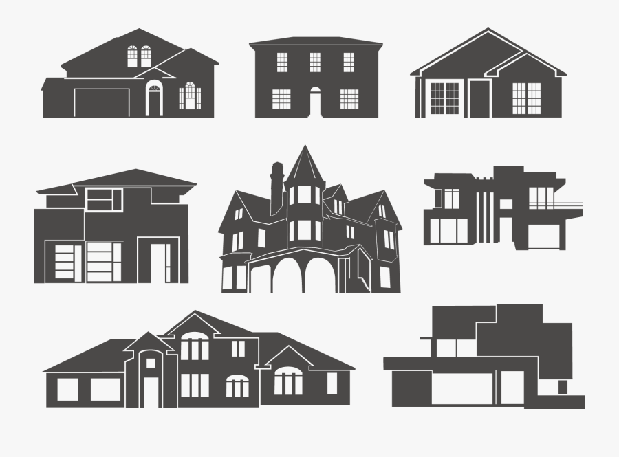 Transparent Home Clipart - Outline House Silhouette Png, Transparent Clipart