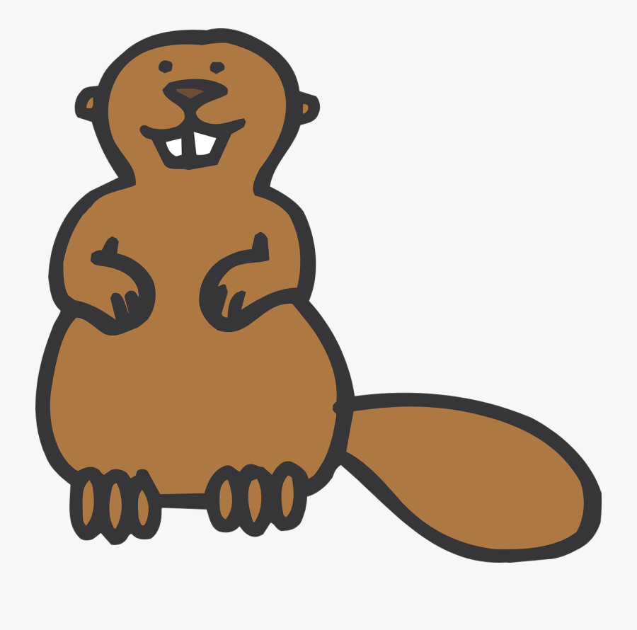Beaver Blanket - Cartoon Beaver, Transparent Clipart