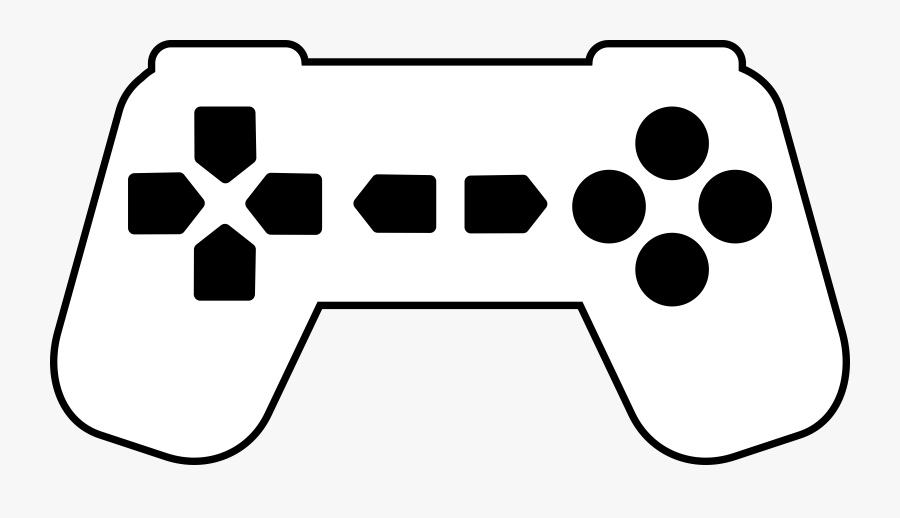 Clipart - Gaming Black And White, Transparent Clipart