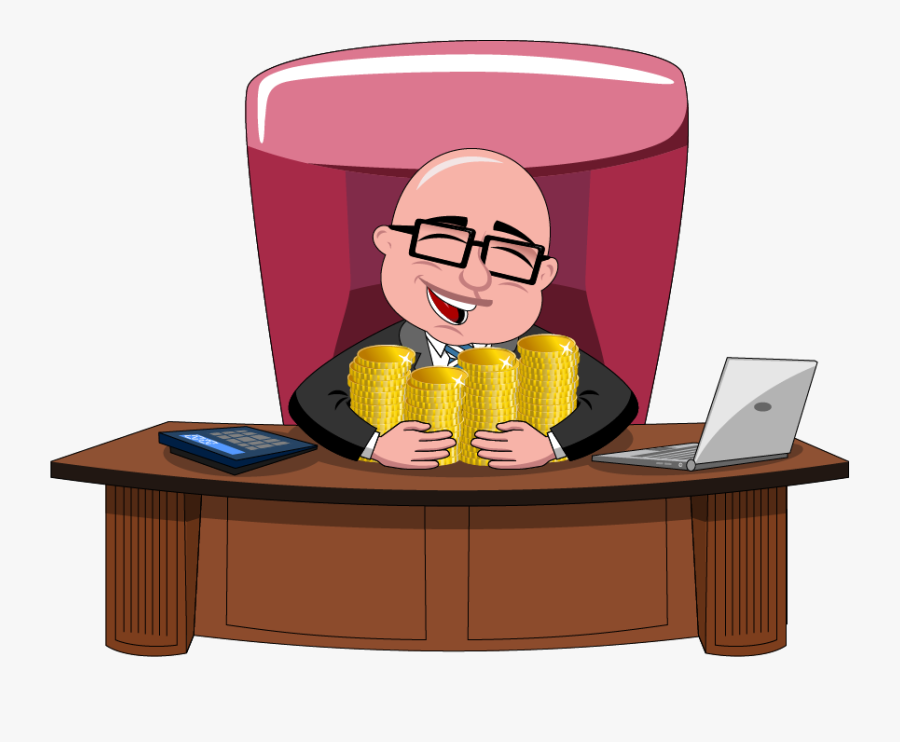 What’s My Virginia Employment Law Case Worth - Boss With Money Cartoon, Transparent Clipart
