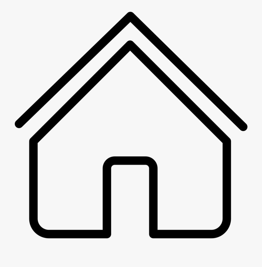 Svg Icon Free Download - House Outline No Background, Transparent Clipart