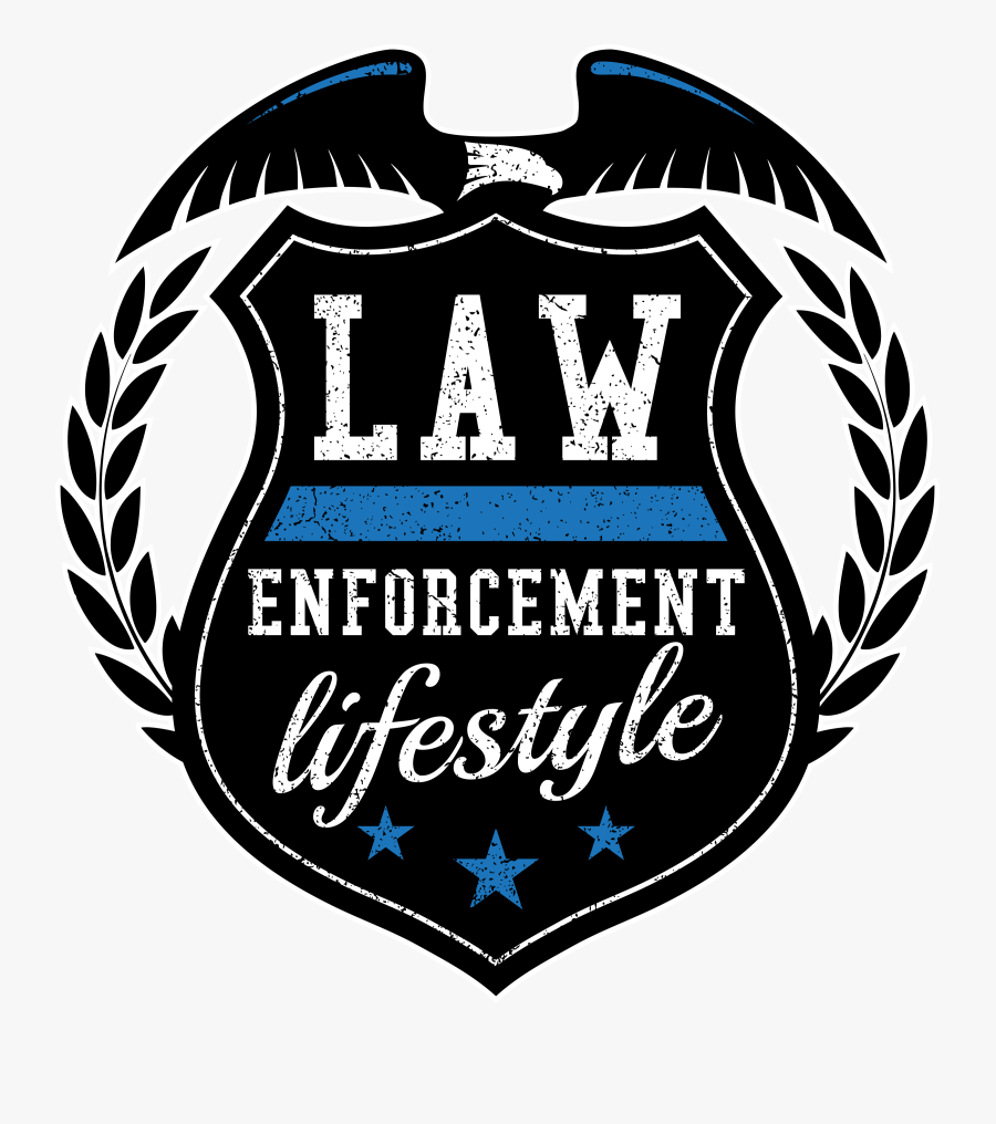 Free Clipart Thin Blue Line Cross - Laurel Wreath Vector Png, Transparent Clipart