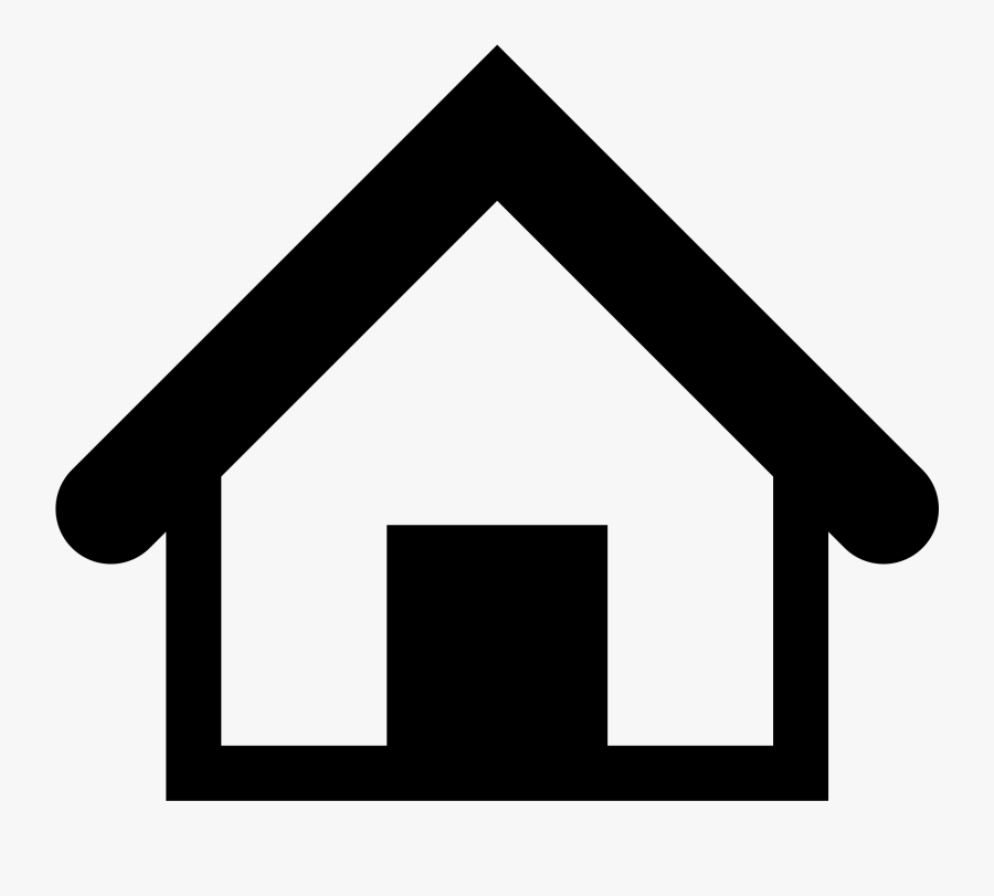 Clip Art House Roof Outline - Map Symbol For House, Transparent Clipart