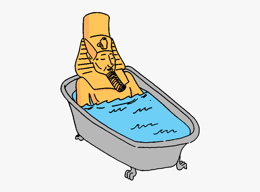 Tub Clipart Bath Shower - Ancient Egyptian Bathing, Transparent Clipart