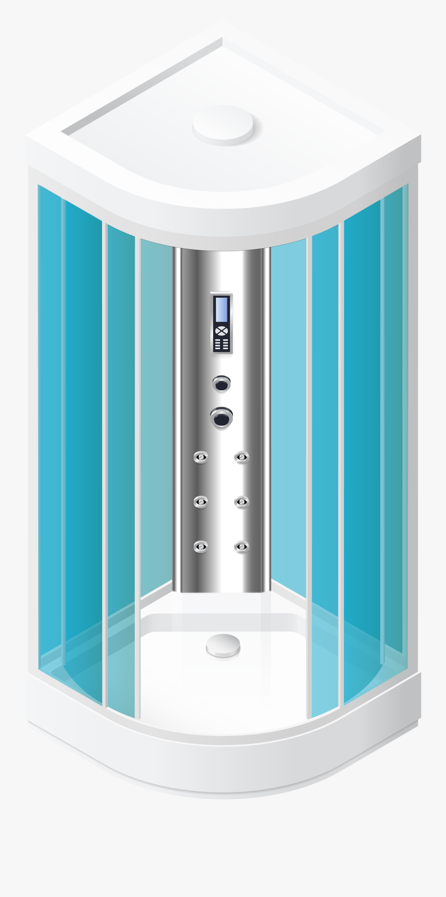 Shower Cabin Png Clip Art - Shower Base, Transparent Clipart