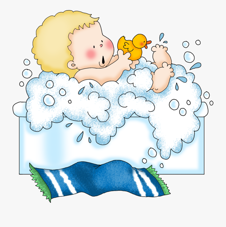 Baby Clipart Bath Time - Al Bano Clipart, Transparent Clipart