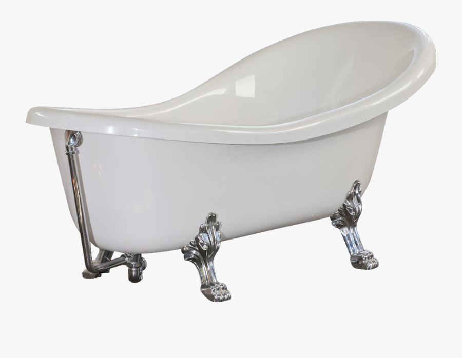 Clip Art Retro Bathtub - Bathtub, Transparent Clipart