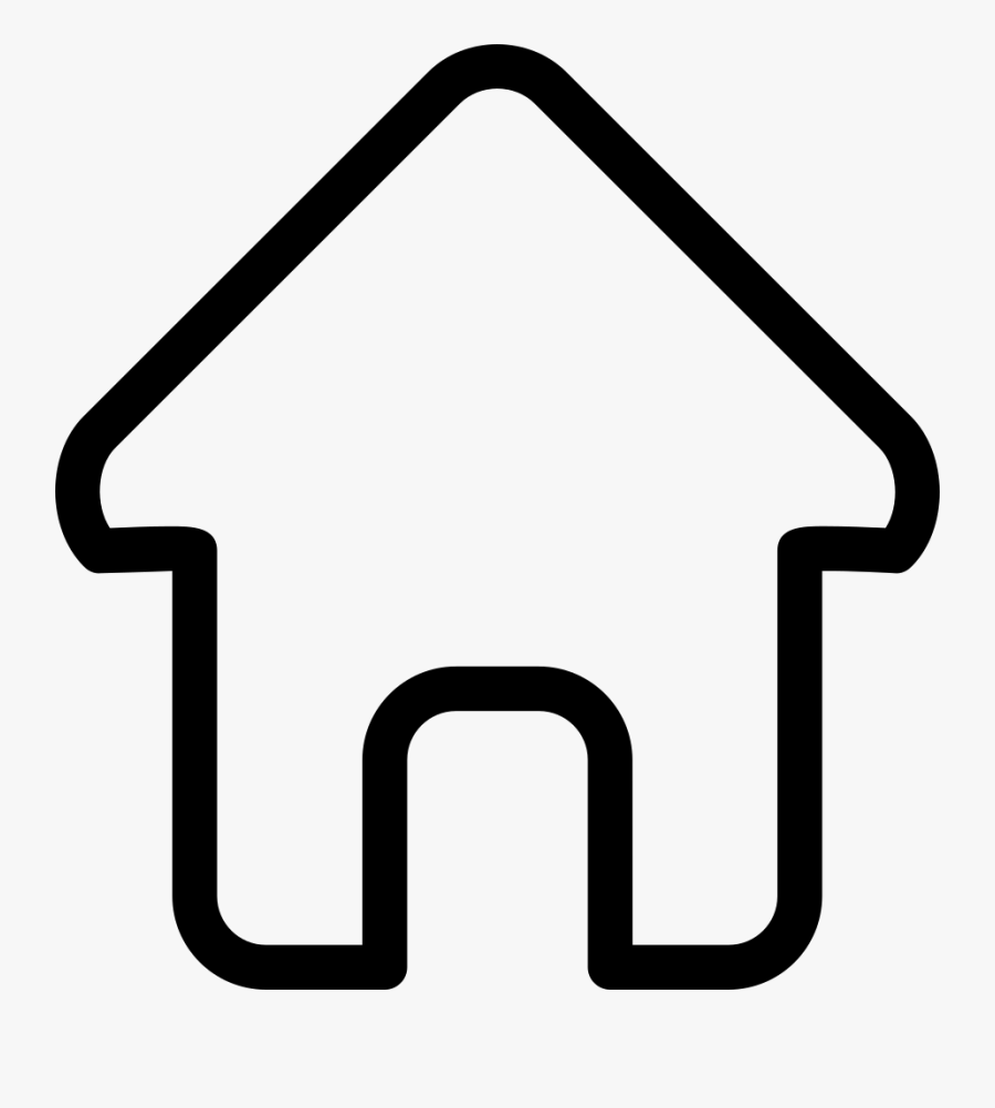 Svg Icon Free Download - House Outline Icon Png, Transparent Clipart