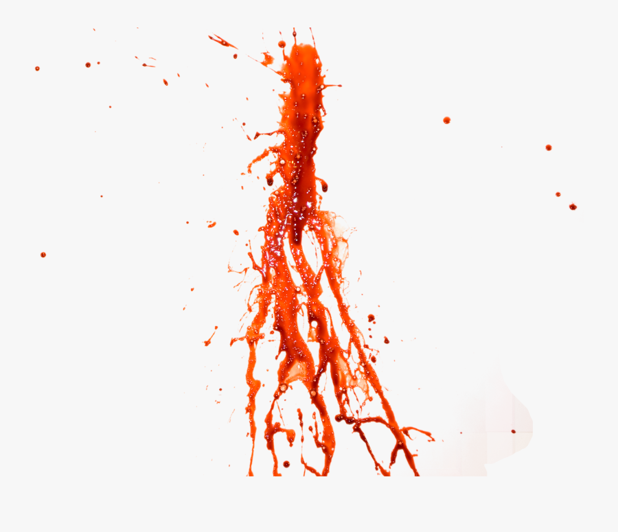 Blood Splatter Eighty Isolated - Blood On Face Png, Transparent Clipart