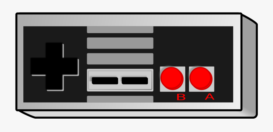 Old School Game Controller, Transparent Clipart