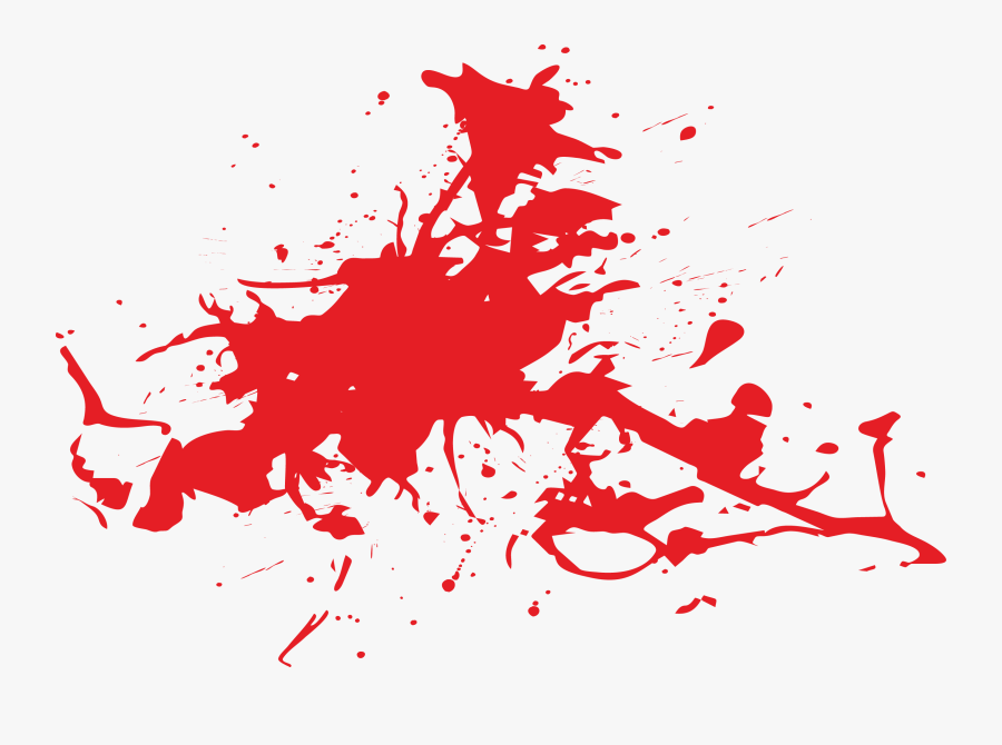 Blood Splatter Clipart - Blood Splash Clipart, Transparent Clipart