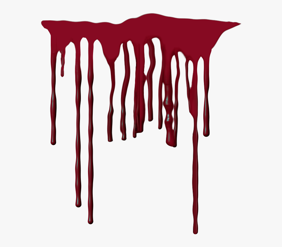 Dripping Blood Png - Blood Dripping Transparent Background, Transparent Clipart
