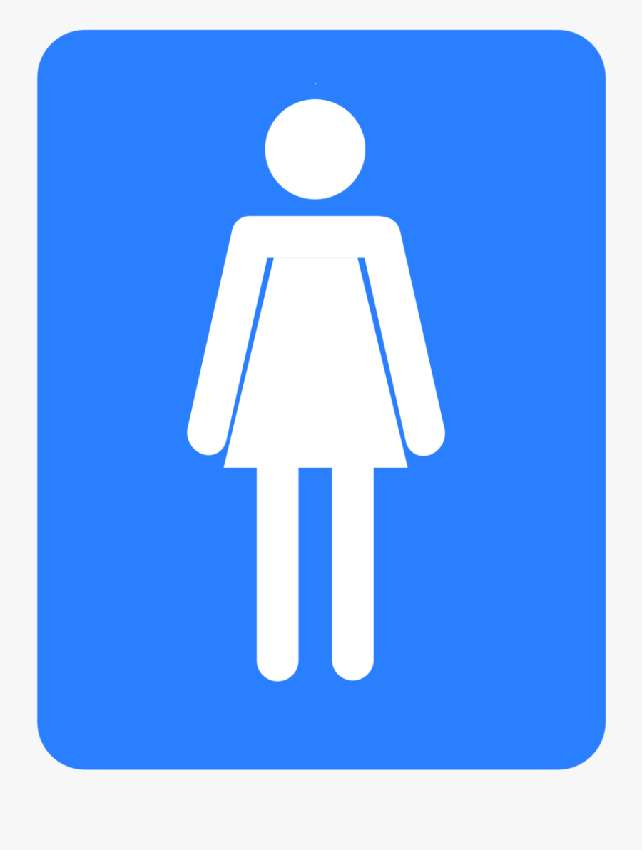 Women Bathroom - Female Comfort Room Sign, Transparent Clipart