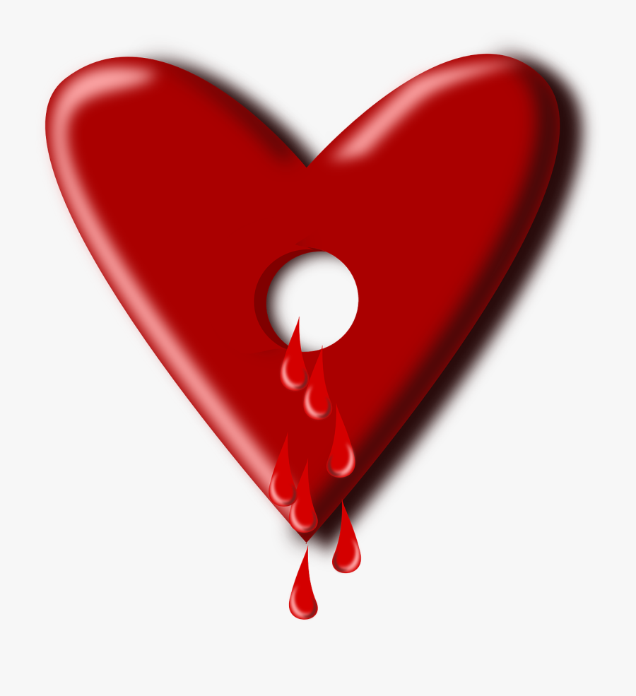 Bloody Bullet Hole Png - Big Hole In Heart, Transparent Clipart