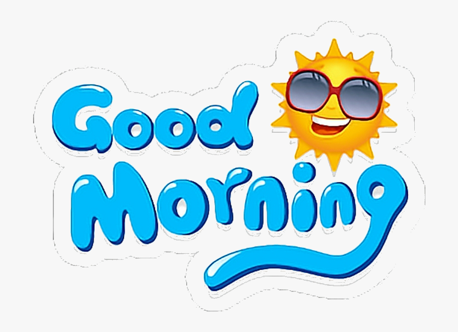 Good Morning Goodmorning Buenosdias Stickers Clipart, Transparent Clipart