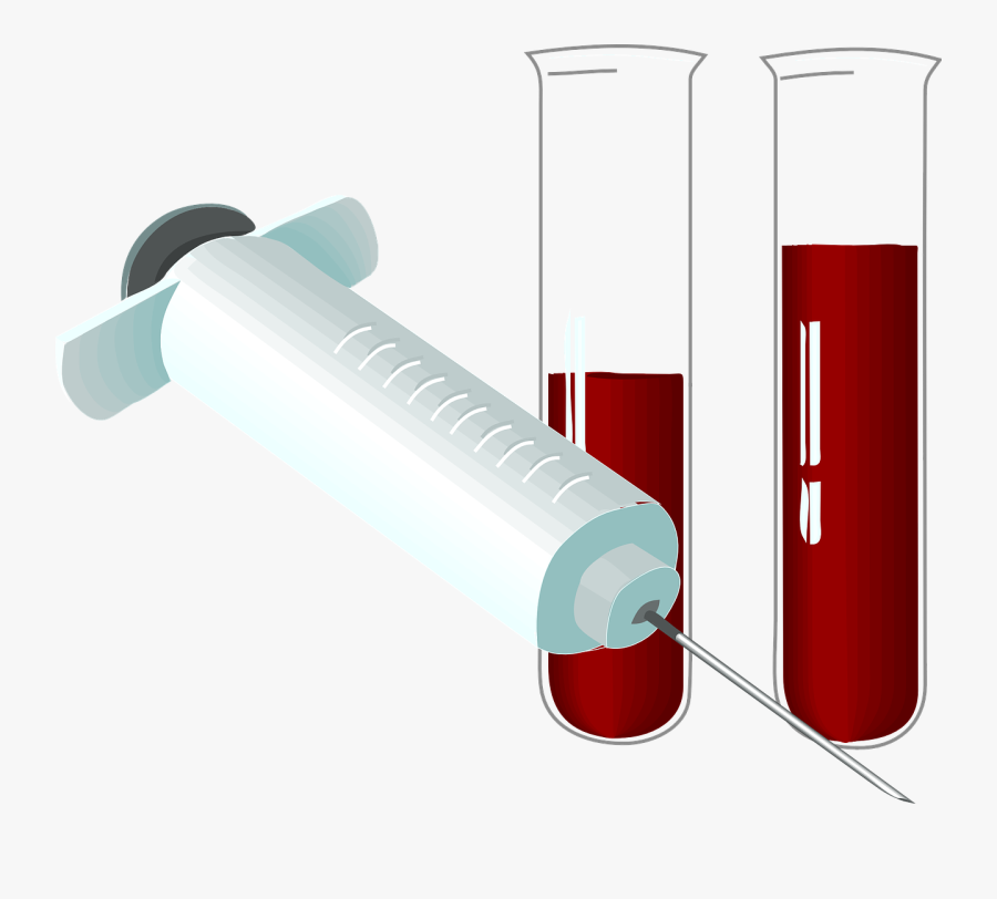 Cylinder,blood Test,blood - Blood Test Tubes Png, Transparent Clipart