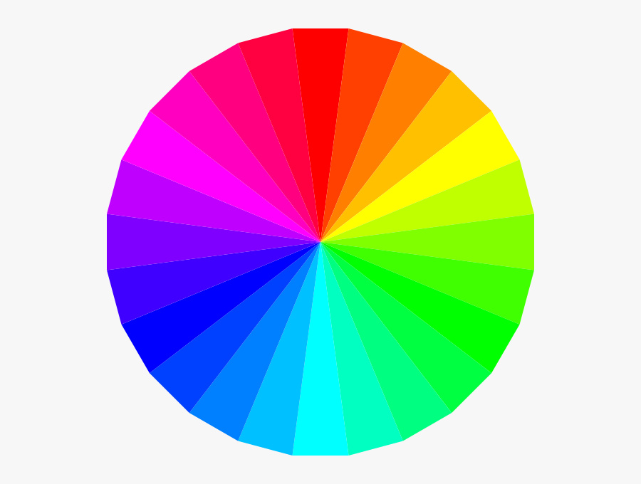 Art,morning Glory,symmetry - Colour Wheel Transparent Background, Transparent Clipart