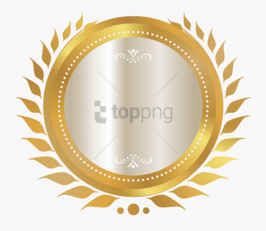 Gold Seal With White Ribbon Png Clipart Image - Certificate Seal Transparent Background, Transparent Clipart