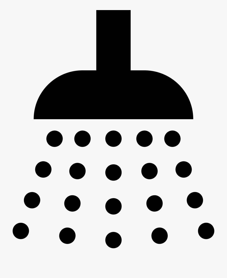 Monochrome Photography,polka Dot,monochrome - Icons Shower, Transparent Clipart