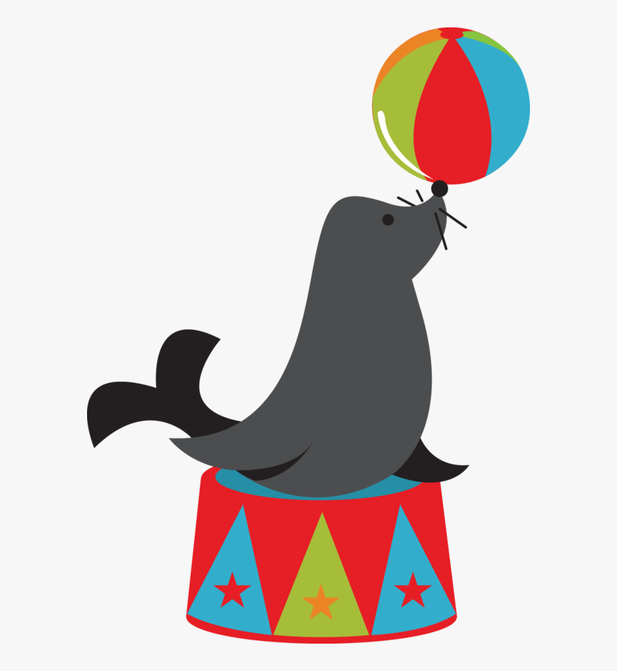 Transparent Circus Clipart - Circus Seal Clip Art, Transparent Clipart