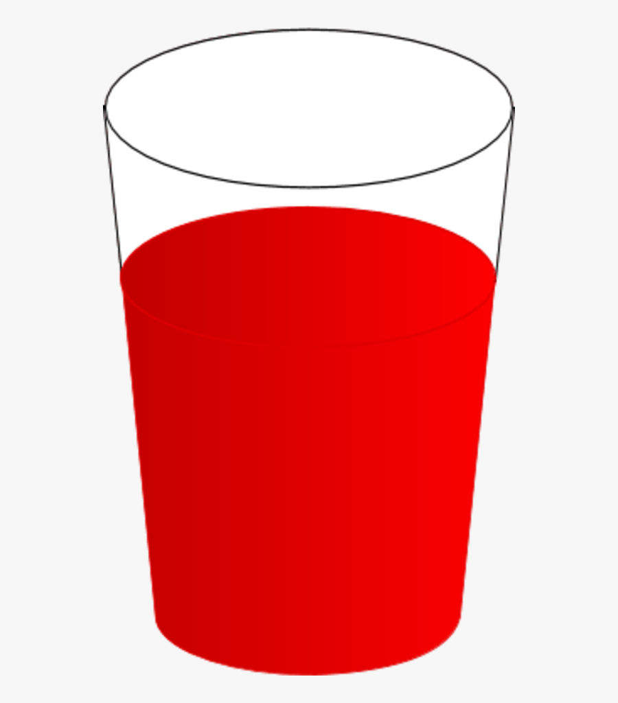 Cup Clipart Blood - Red Water In A Glass, Transparent Clipart