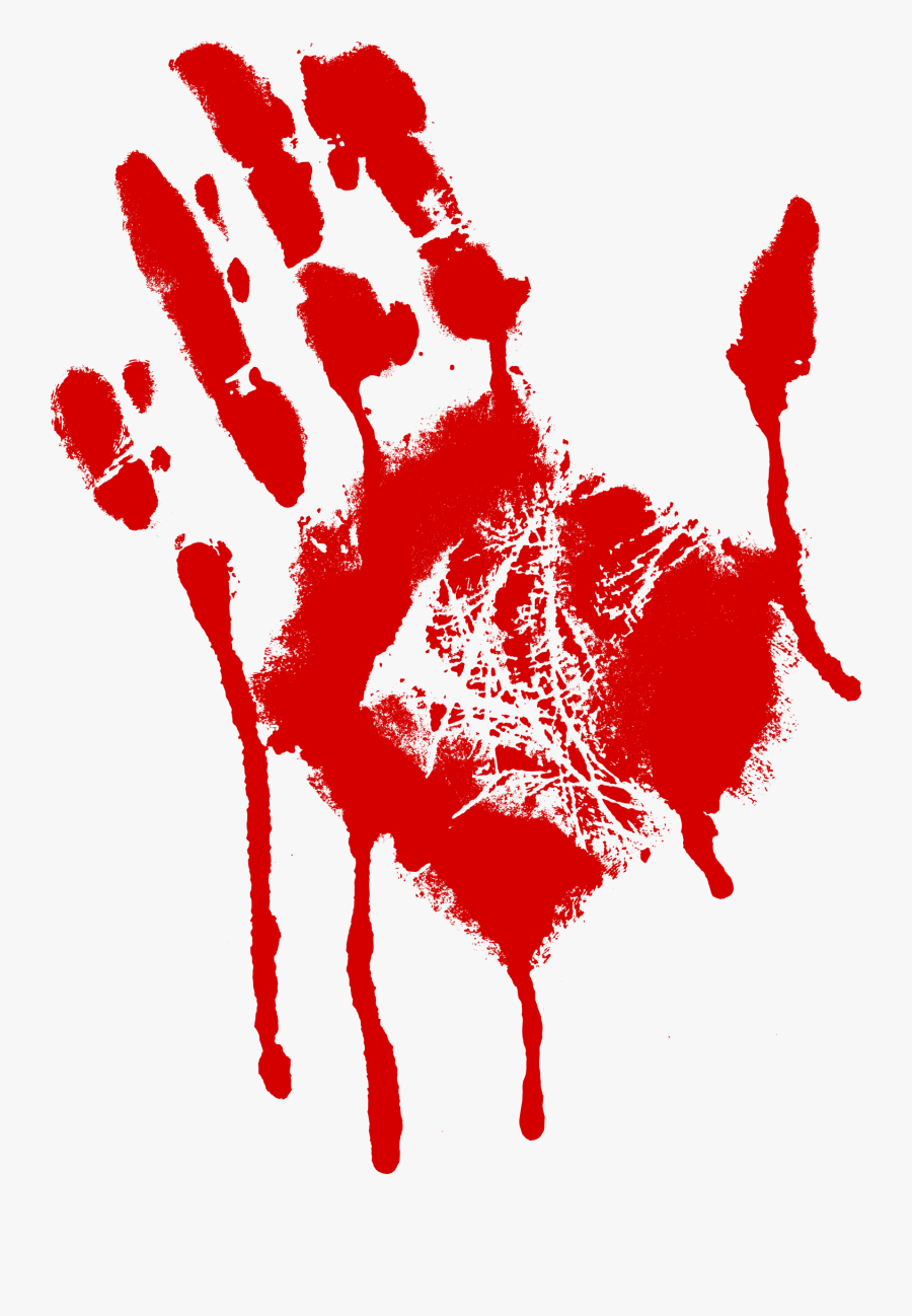 Blood Handprint Png - Bloody Handprint Png, Transparent Clipart