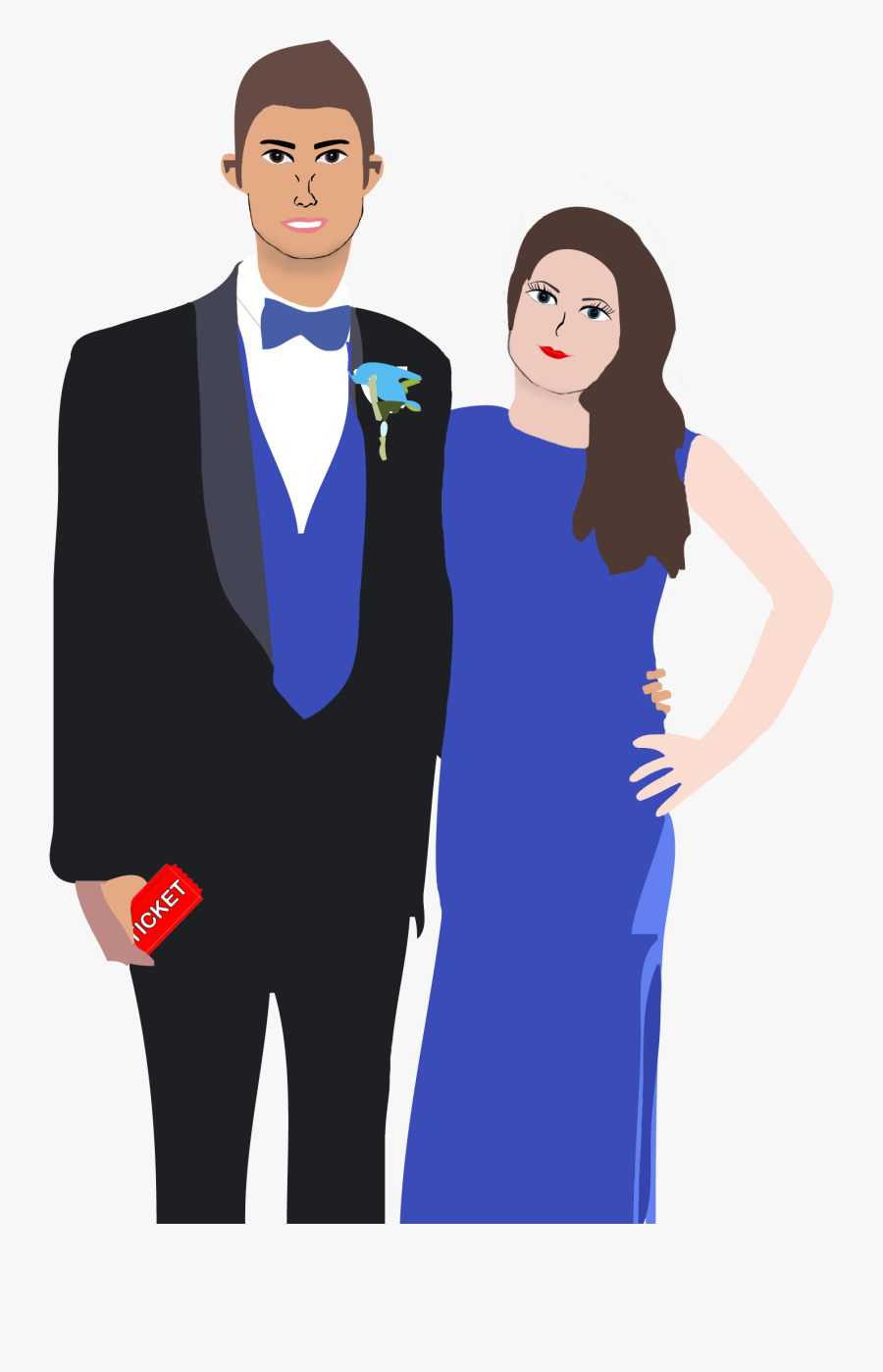 The Story Of Senior - Prom Cartoon Png, Transparent Clipart