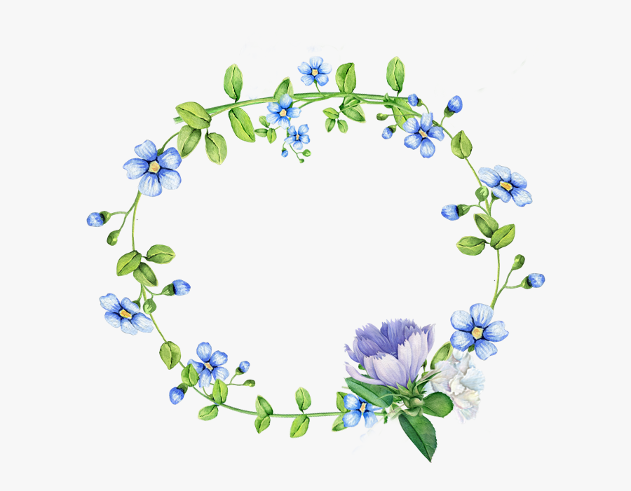 Blue,flower,forget Me Not,plant,clip Art,borage Glory - Flower Border Desig...