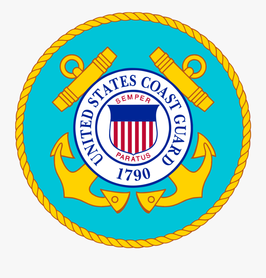 Military Service Seals - Coast Guard Coloring Page, Transparent Clipart