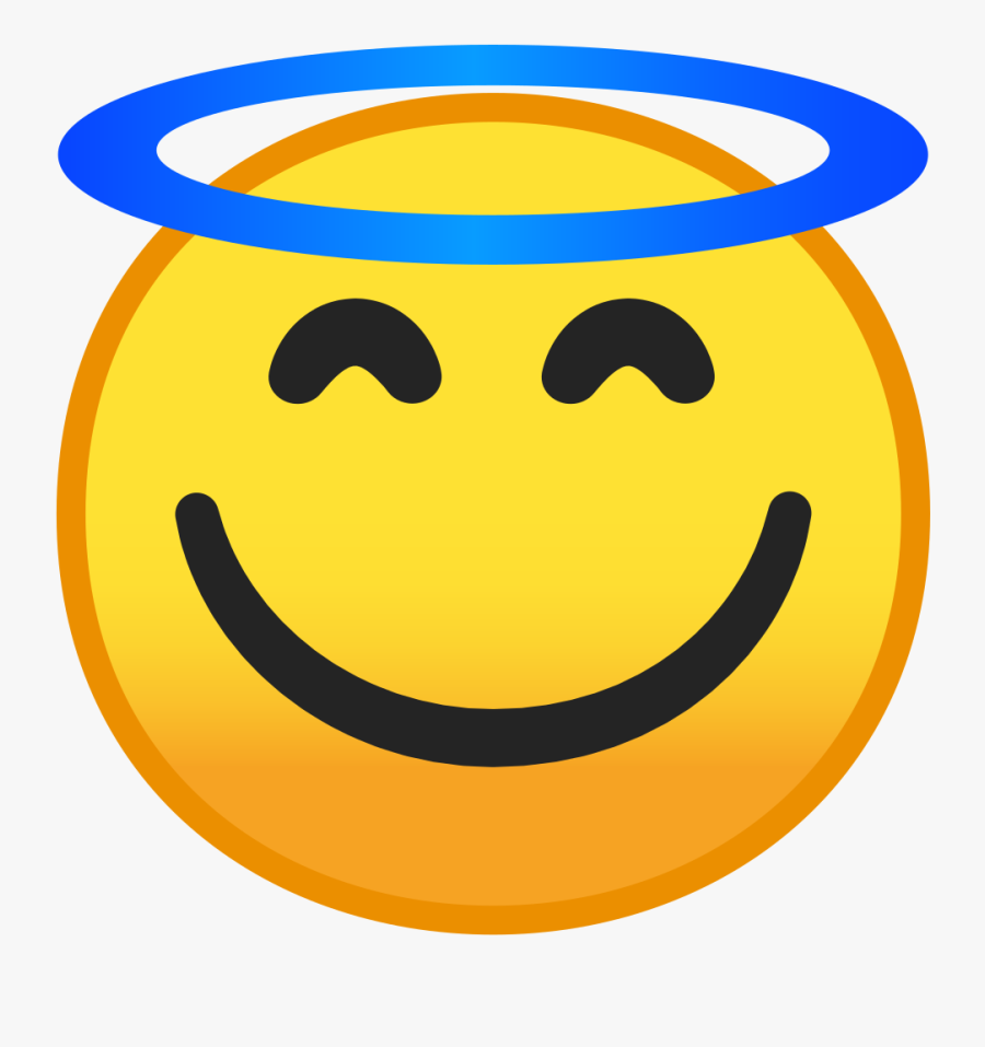 Smiling Face With Halo Icon - Feeling Blessed Emoji, Transparent Clipart