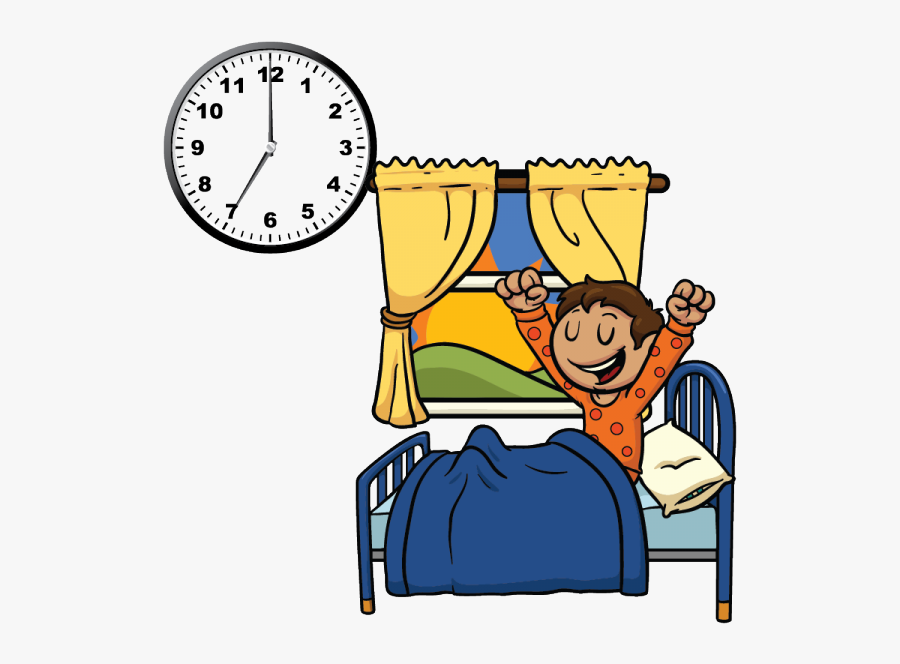 Morning Clipart Morning Clock - Eating Healthy Foods Cartoon, Transparent Clipart