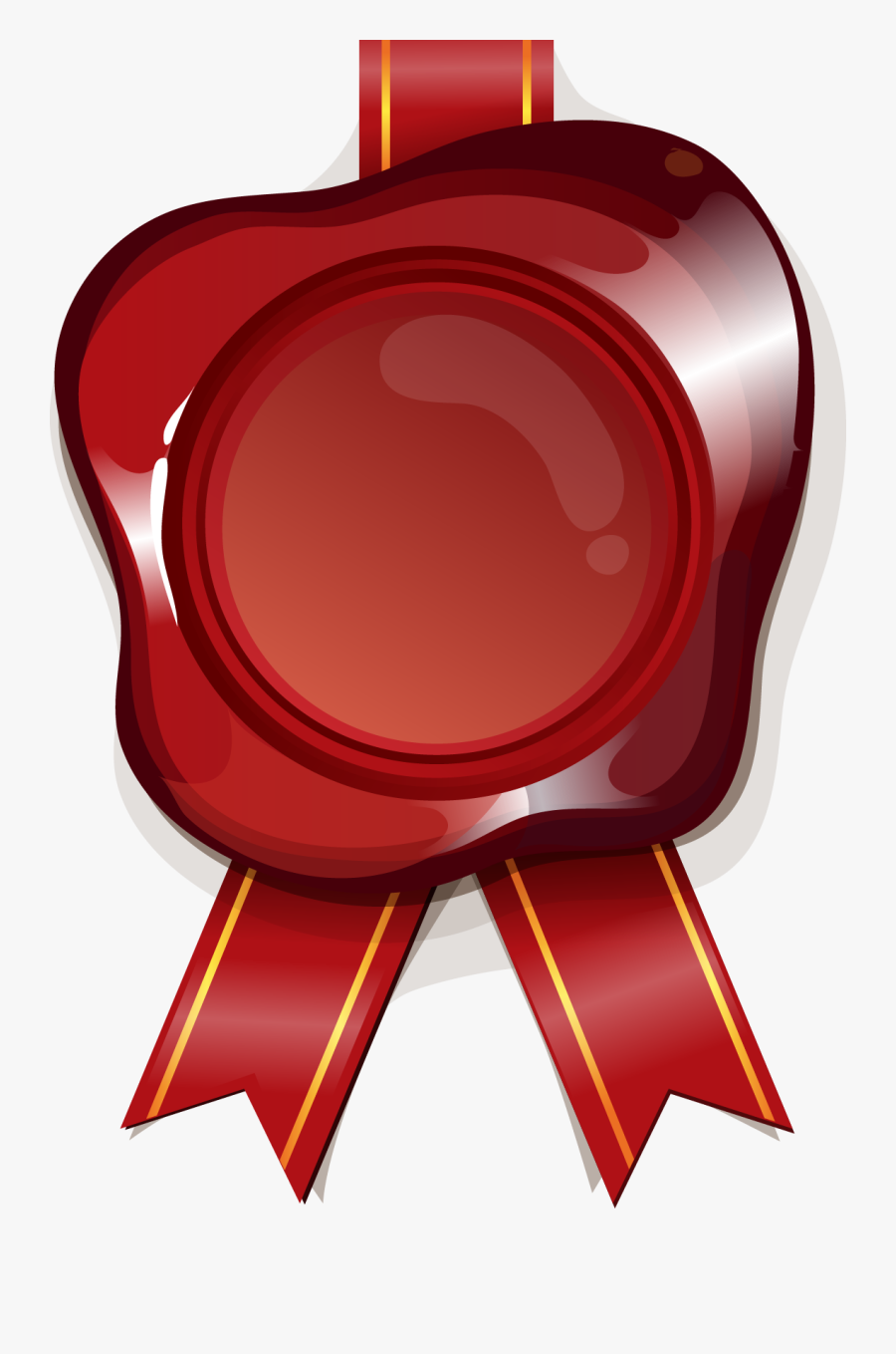 Postage Stamp Wax Seal Sealing Badge Red Clipart - Sealing Wax, Transparent Clipart