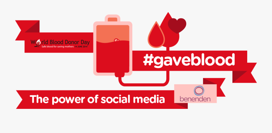 Red Cross Blood Drive Clipart - Blood Donation Social Media, Transparent Clipart