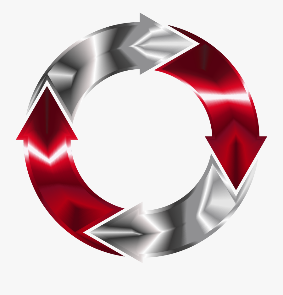 Blood And Steel Circular Arrows Clip Arts - Arrow, Transparent Clipart