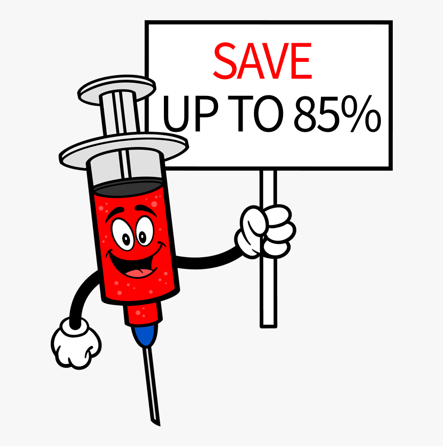 Wellness Blood Testing - Flu Shot Clip Art, Transparent Clipart