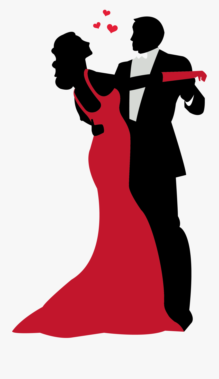 Silhouette Dancing Couple At - Silueta De Pareja Bailando, Transparent Clipart