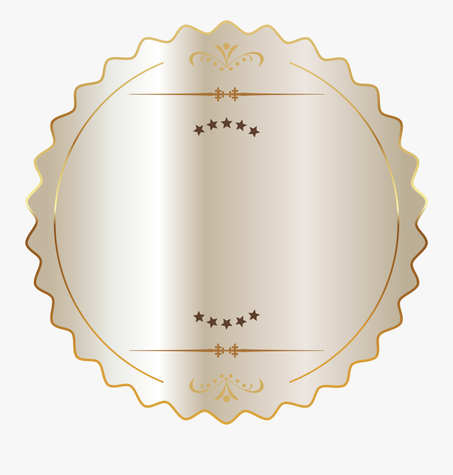 White Seal Badge Png Clipart Picture - Cake, Transparent Clipart