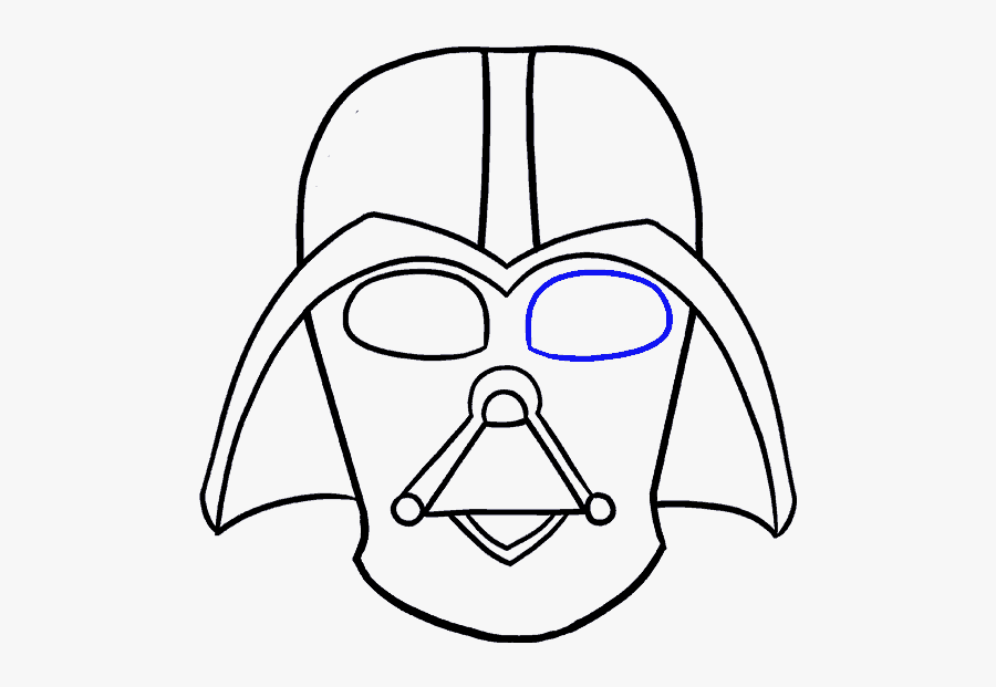 How To Draw Dart Vader - Darth Vader Picture To Draw, Transparent Clipart