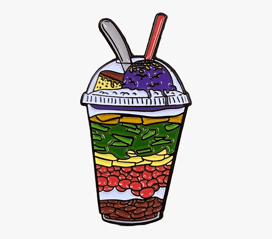 Halo Halo Enamel Pin, Transparent Clipart