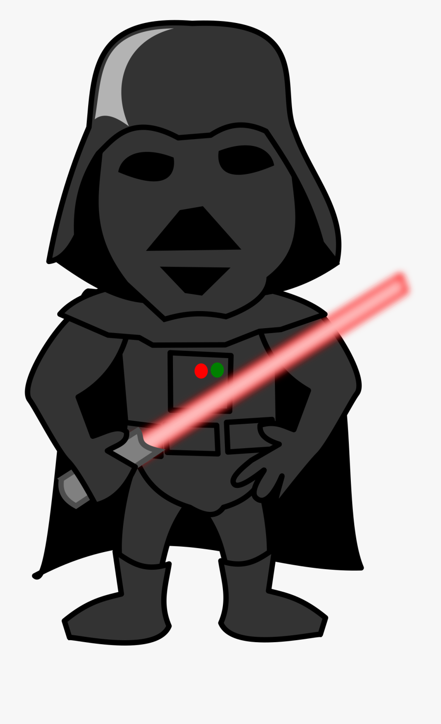 Darth Vader Clipart Small - Clipart Darth Vader Cartoon, Transparent Clipart