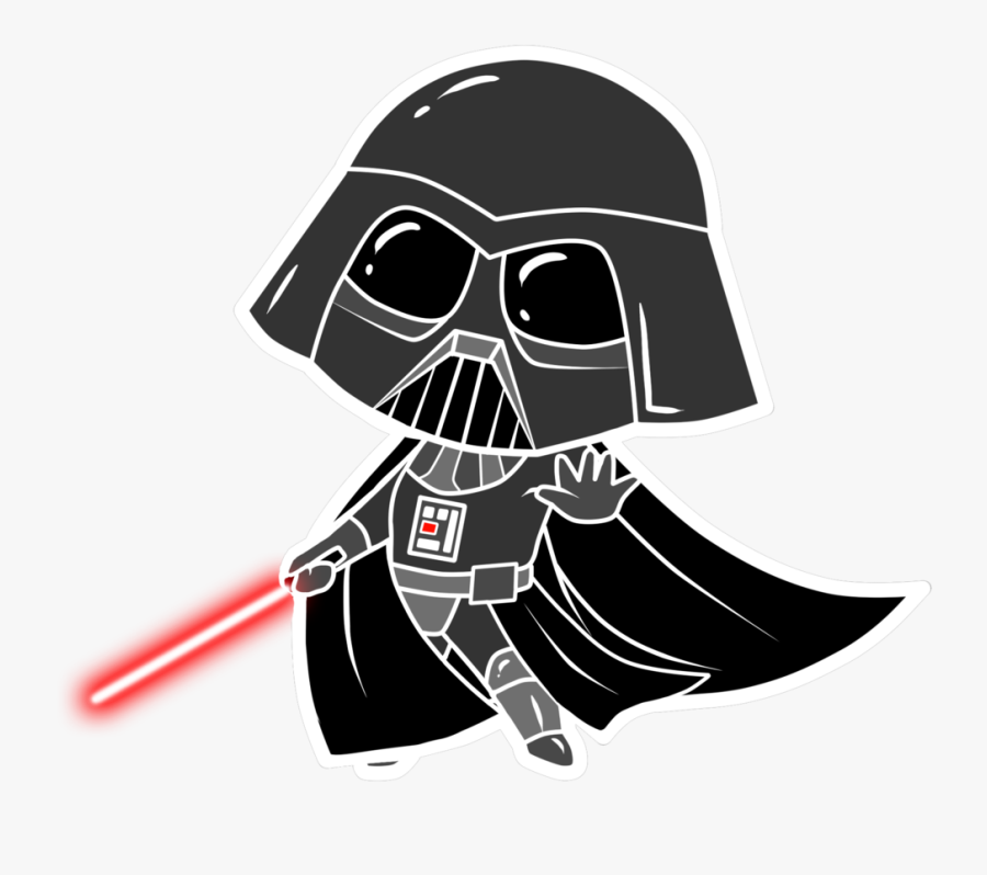 Anakin Skywalker Han Solo Bb-8 Leia Organa - Cute Darth Vader Cartoon, Transparent Clipart