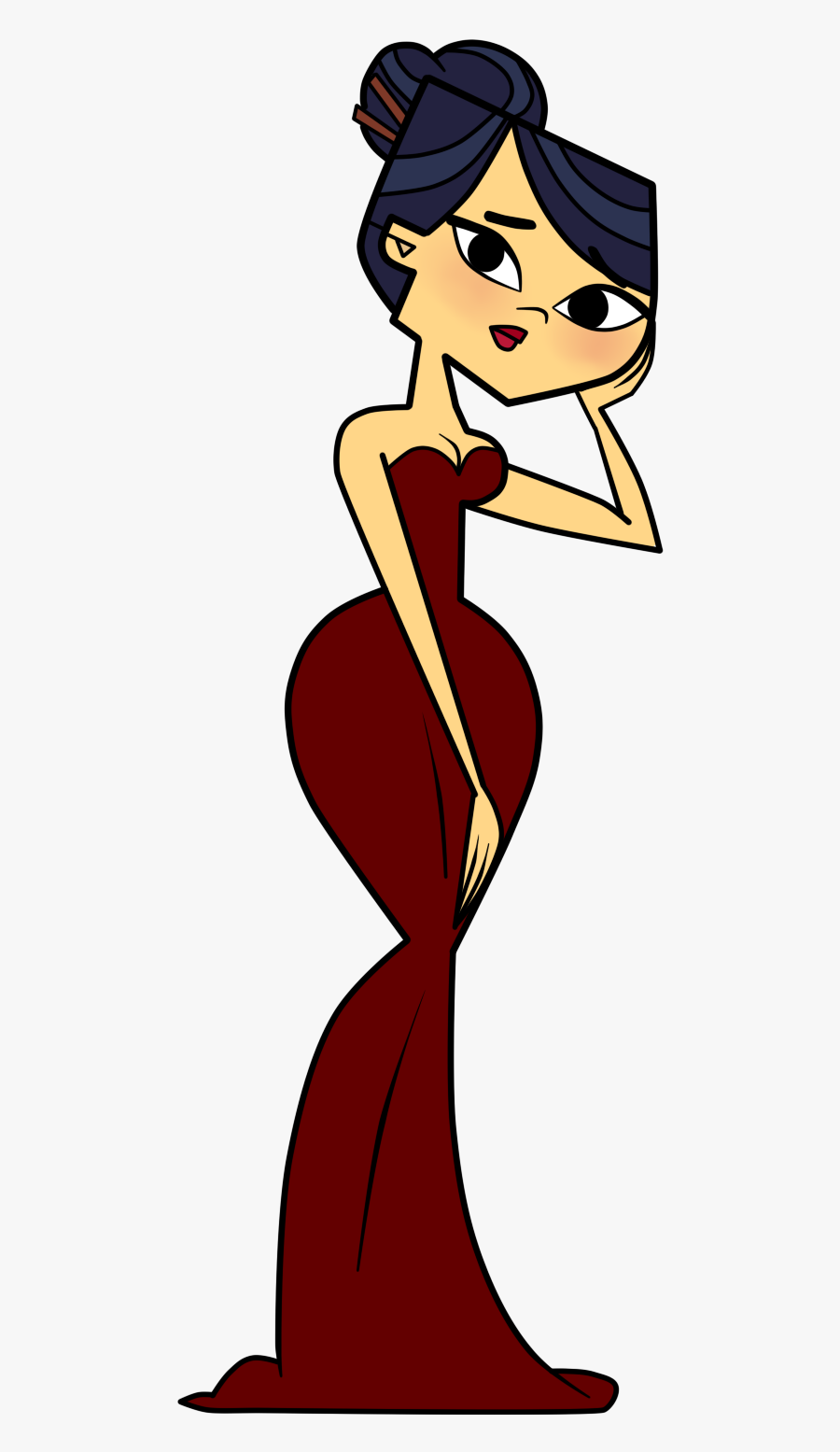 Emma Prom Dress Png Request By Evaheartsart - Total Drama Island Emma Hot, Transparent Clipart