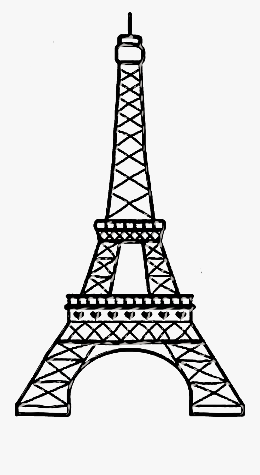 Eiffel Tower Paris Drawing, Transparent Clipart