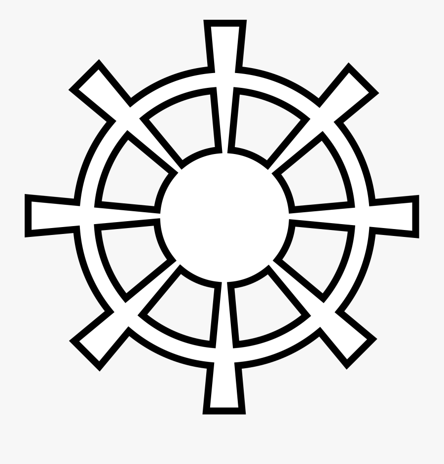 File - Halo - Svg - Ship Wheel Clipart Black And White, Transparent Clipart