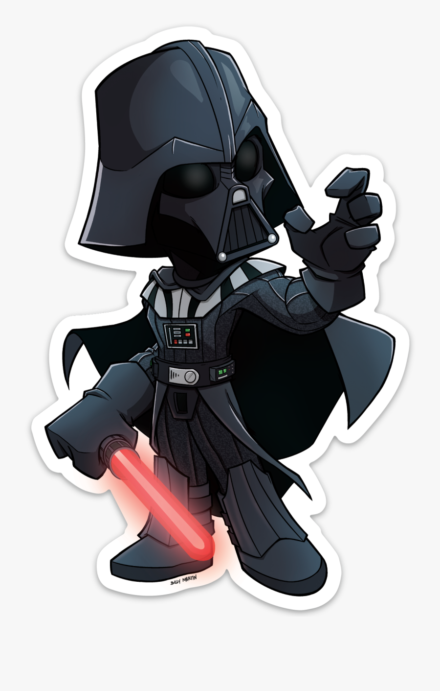 Darth Vader Sticker, Transparent Clipart