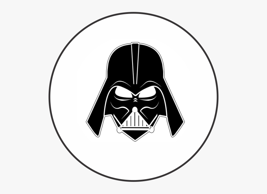 Vader Drawing Stencil Transparent Png Clipart Free - Darth Vader Head Png, Transparent Clipart