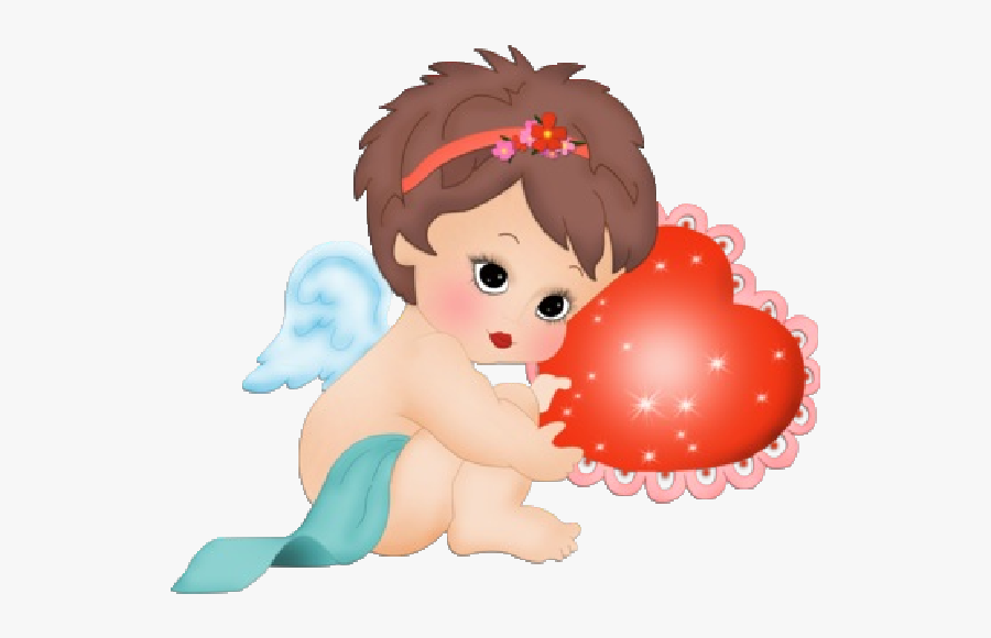 Valentine Baby Angel Png, Transparent Clipart